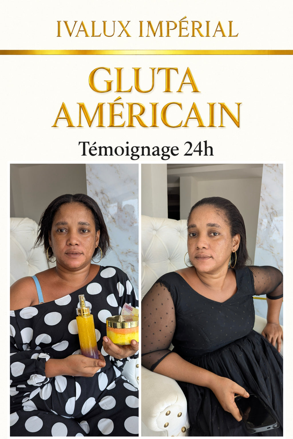 Gluta Américain – Gamme Ultra Éclaircissante | Ivalux Impérial Petit format