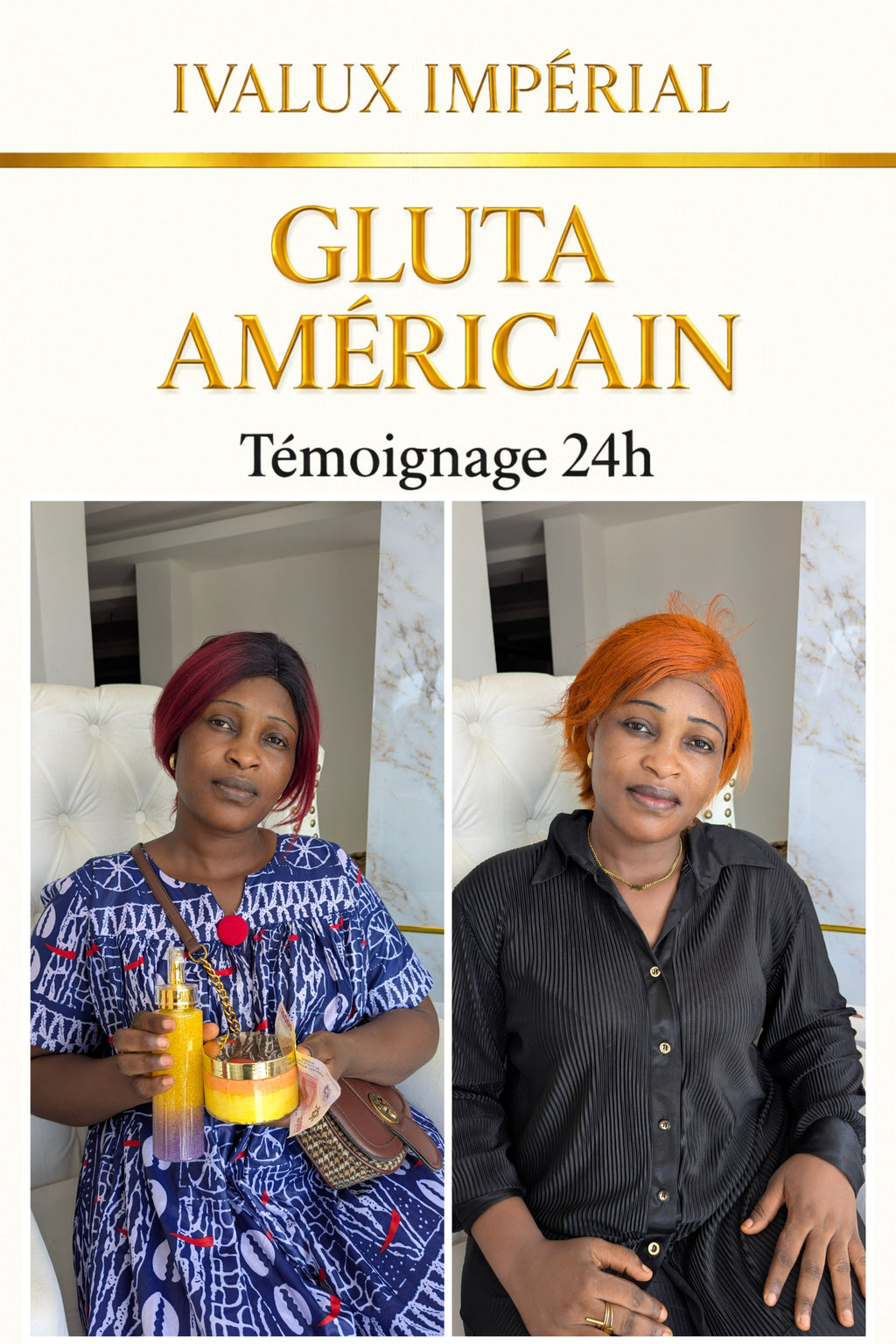 Gluta Américain – Gamme Ultra Éclaircissante | Ivalux Impérial Petit format