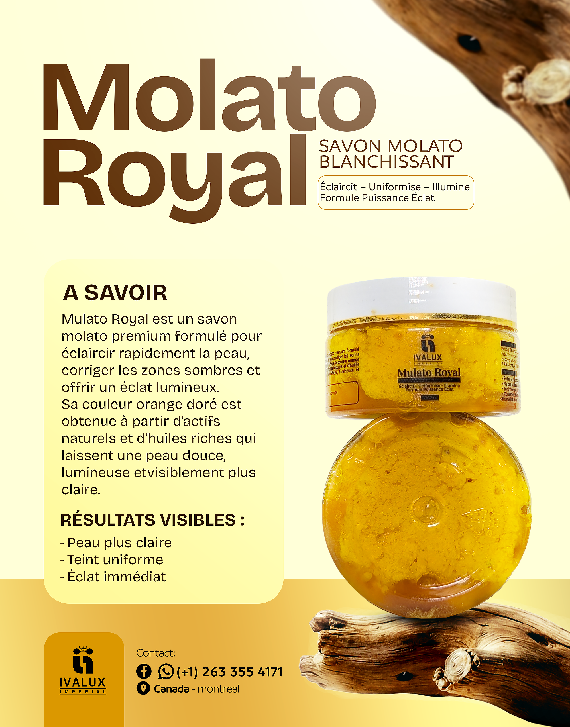 Molato Royal – Savon Blanchissant, Illuminateur & Unifiant Premium