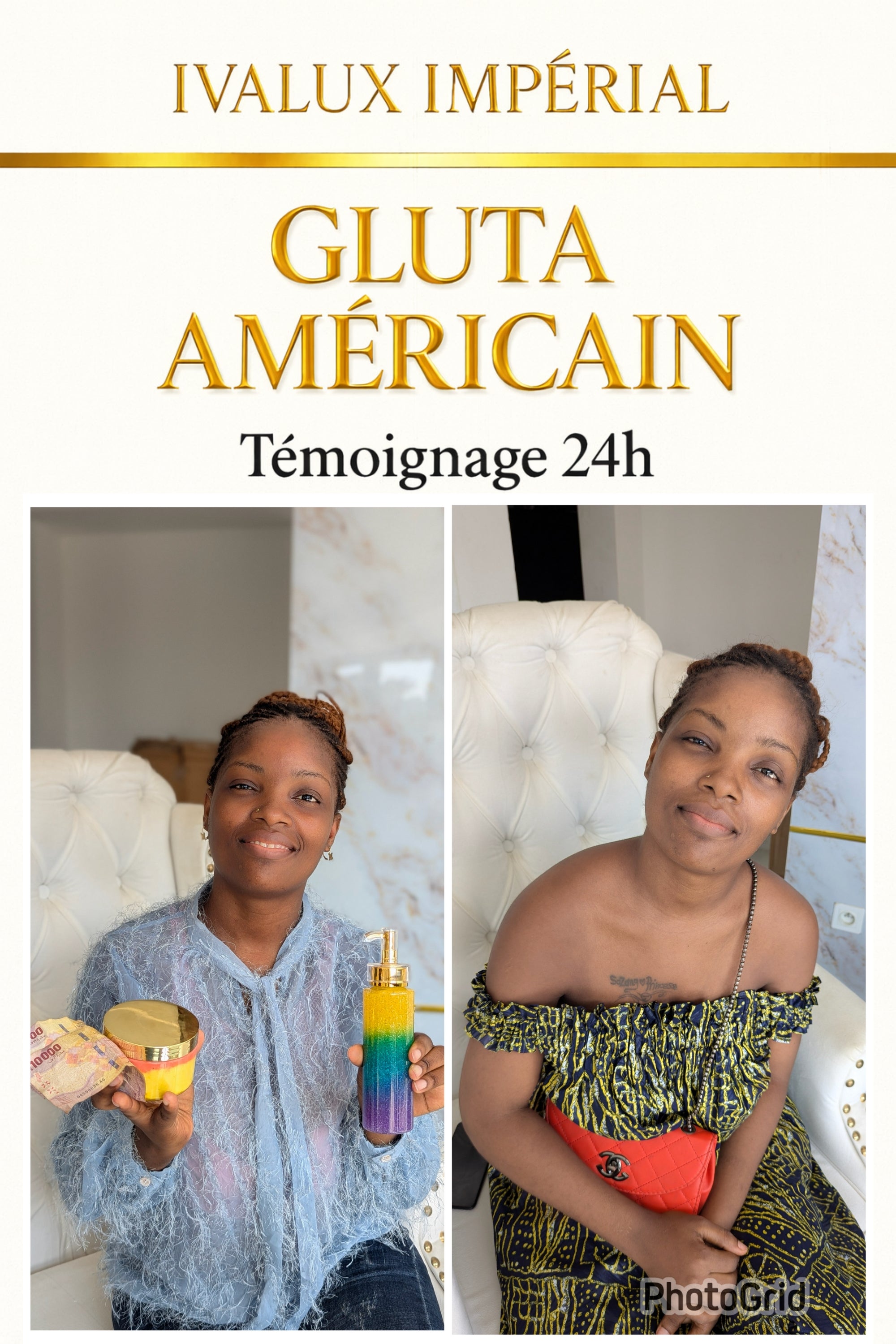 Gluta Américain – Gamme Ultra Éclaircissante | Ivalux Impérial Petit format