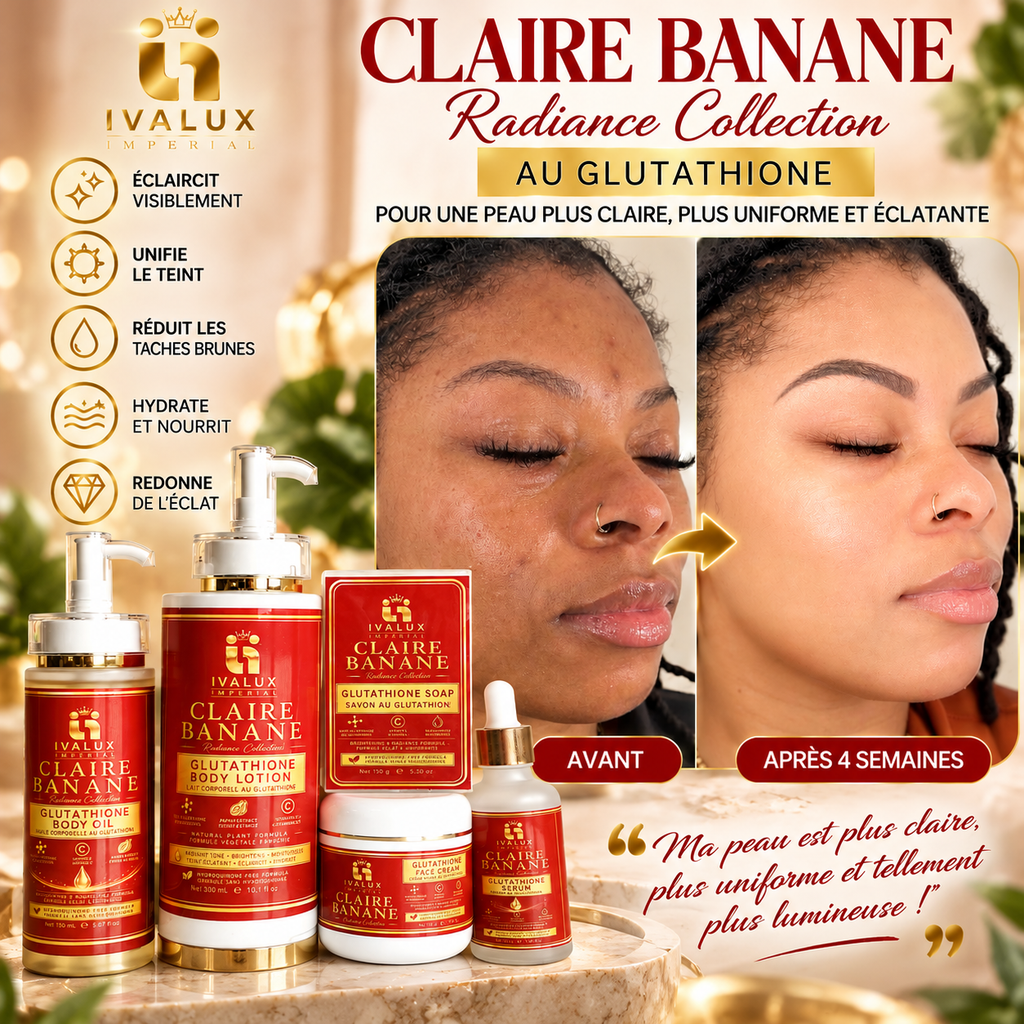 CLAIRE BANANE – Gamme Éclat au Glutathion | IVALUX IMPERIAL