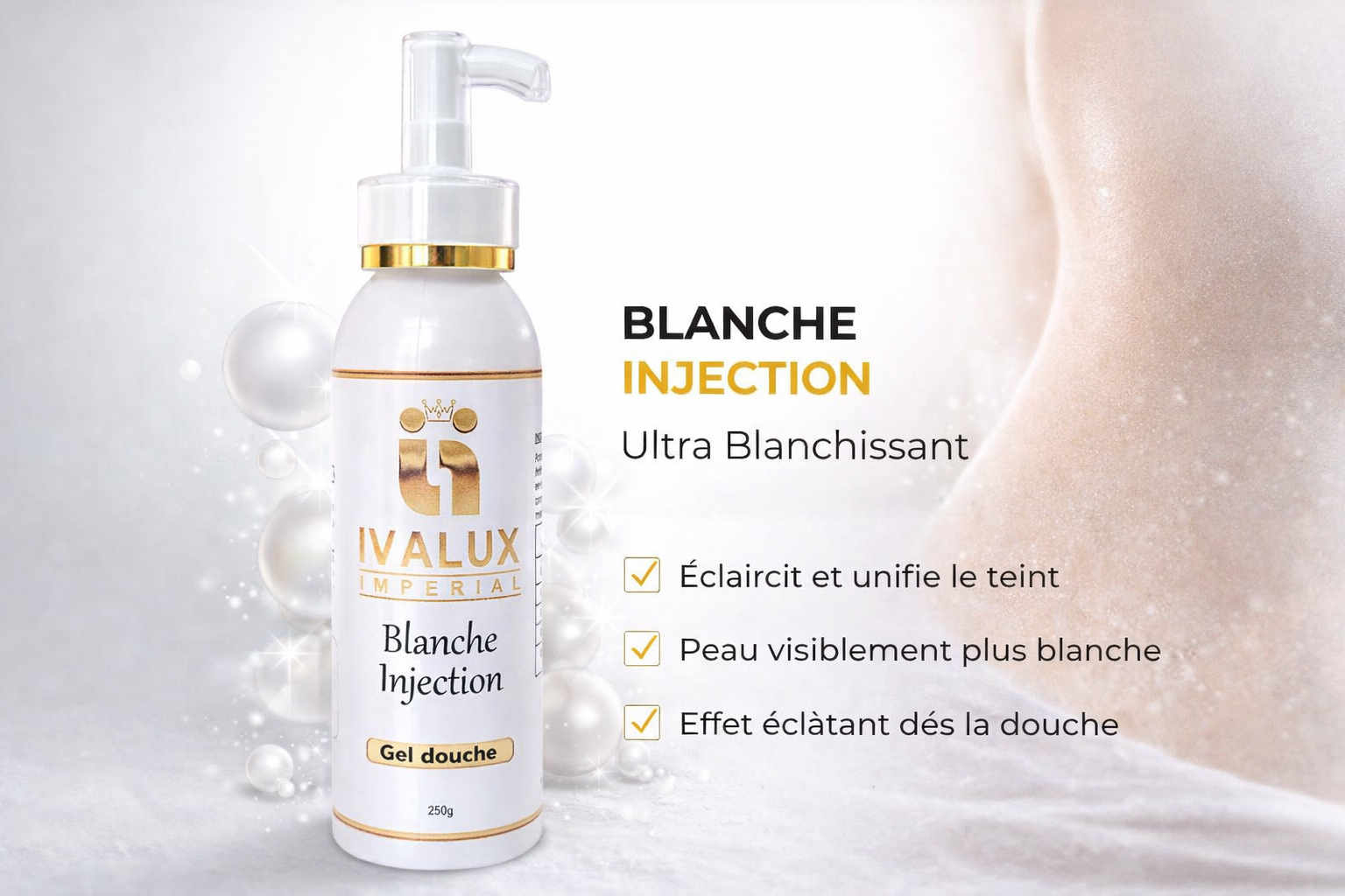 Gel Douche Blanche Injection – Gamme Blanche | Ivalux Impérial – Ivalux ...