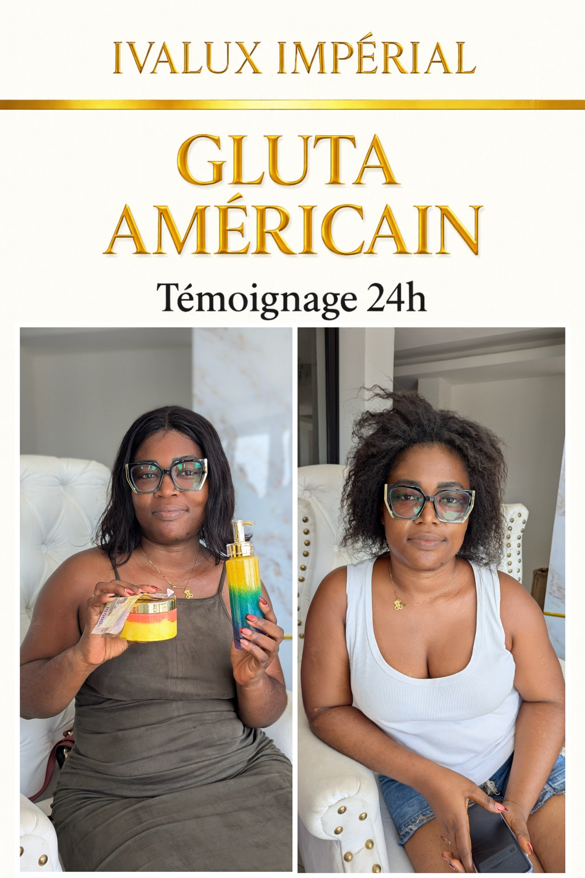 Gluta Américain – Gamme Ultra Éclaircissante | Ivalux Impérial Petit format