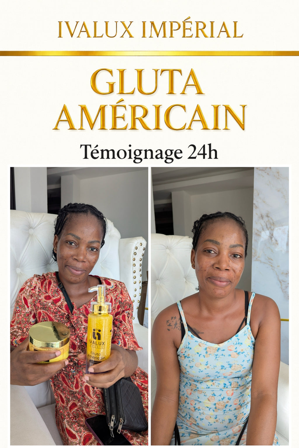 Gluta Américain – Gamme Ultra Éclaircissante | Ivalux Impérial Petit format
