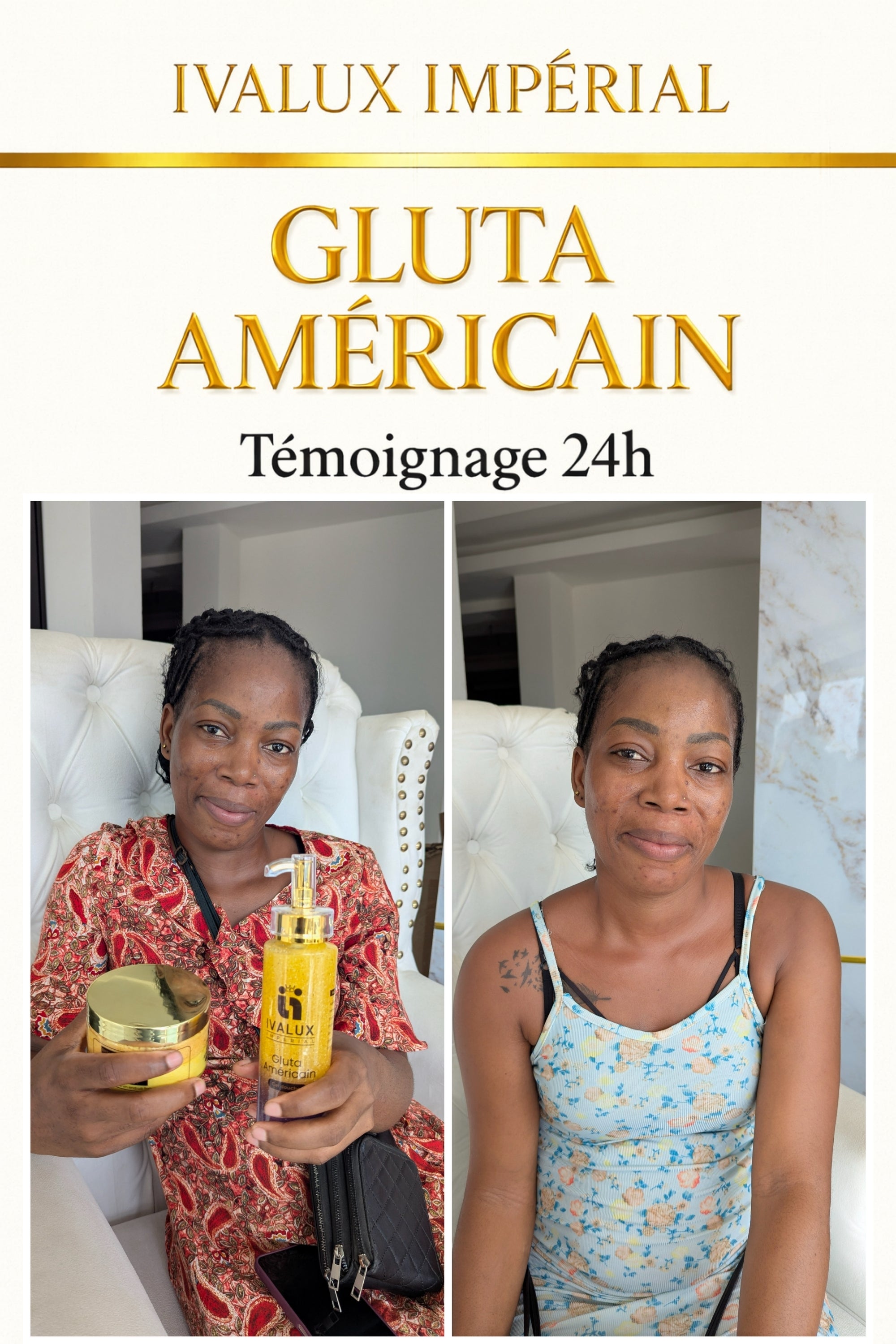 Gluta Américain – Gamme Ultra Éclaircissante | Ivalux Impérial Petit format