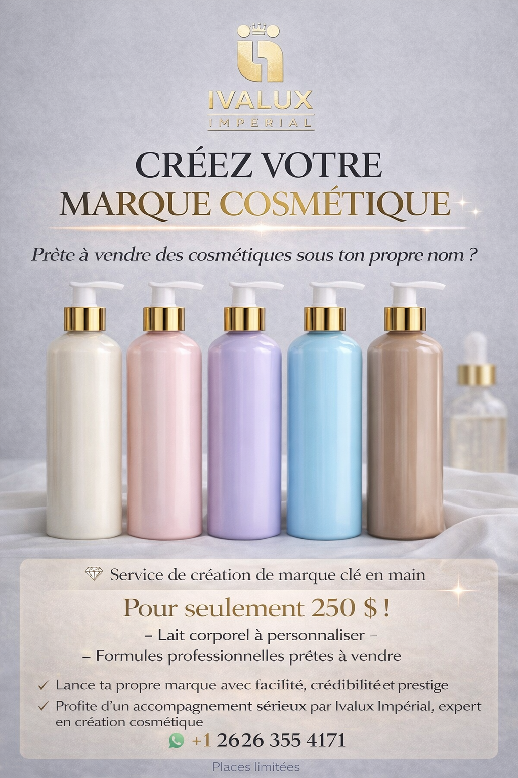 Création de Marque Cosmétique – Service Professionnel | Ivalux Impérial