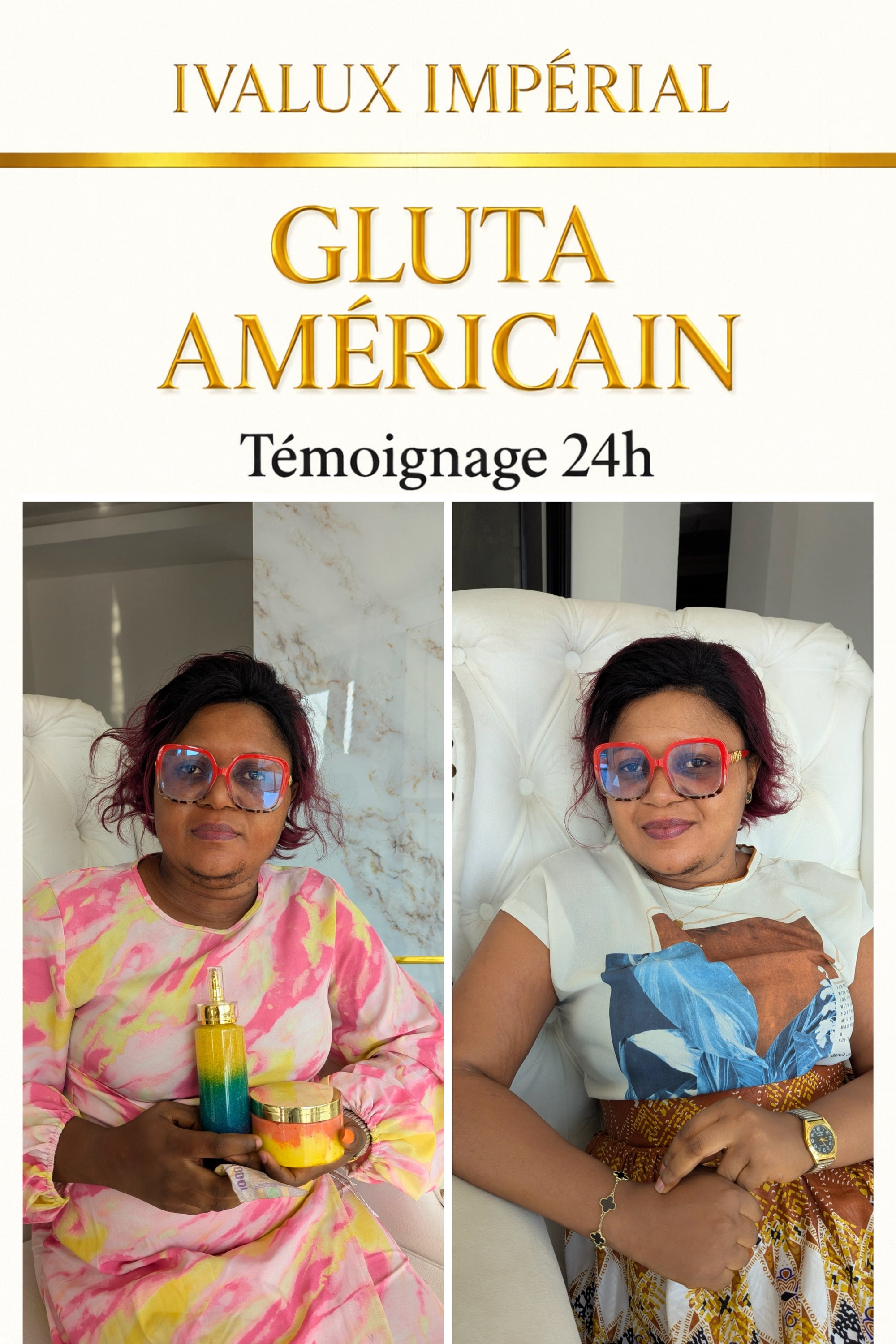 Gluta Américain – Gamme Ultra Éclaircissante | Ivalux Impérial Petit format