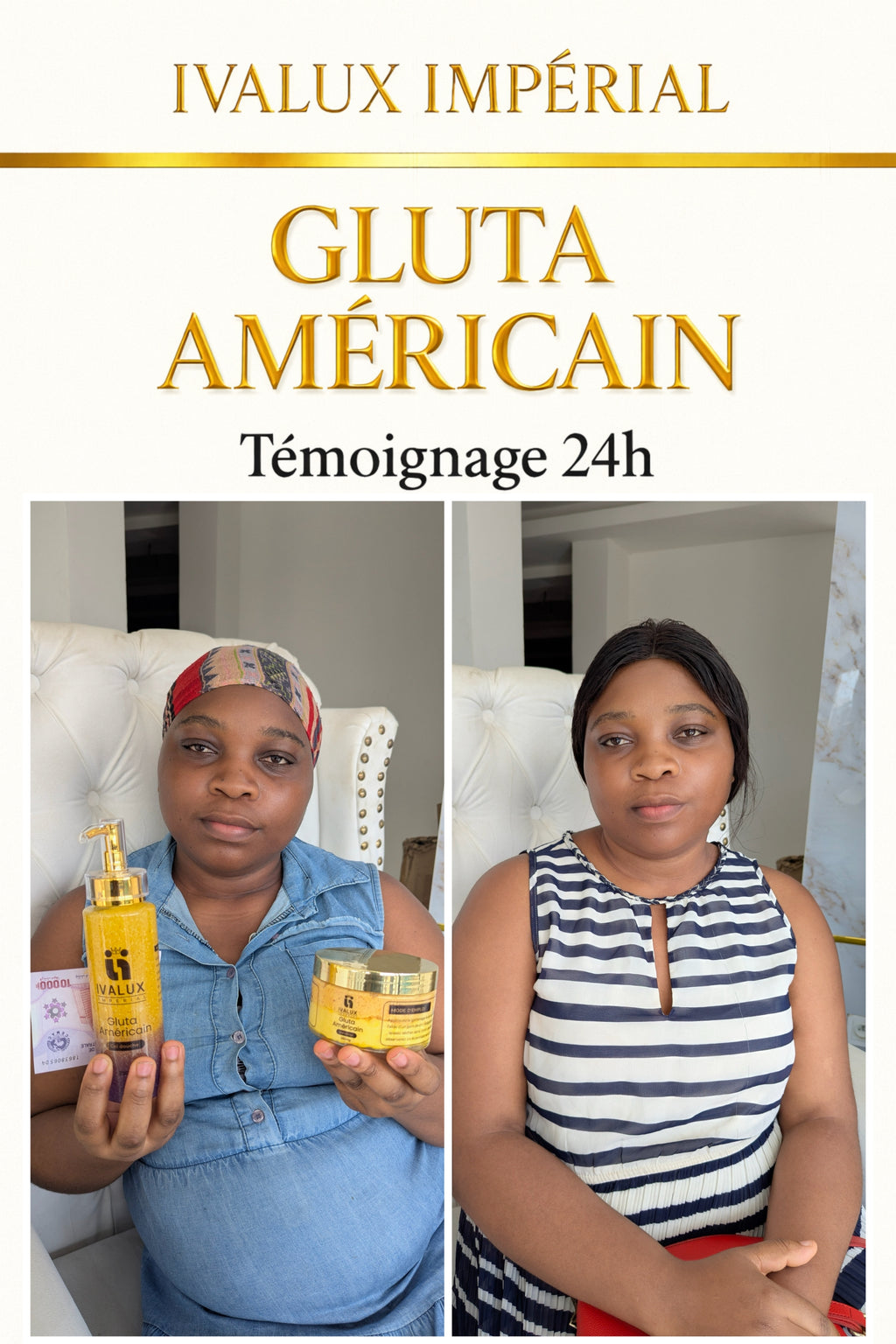 Gluta Américain – Gamme Ultra Éclaircissante | Ivalux Impérial Petit format