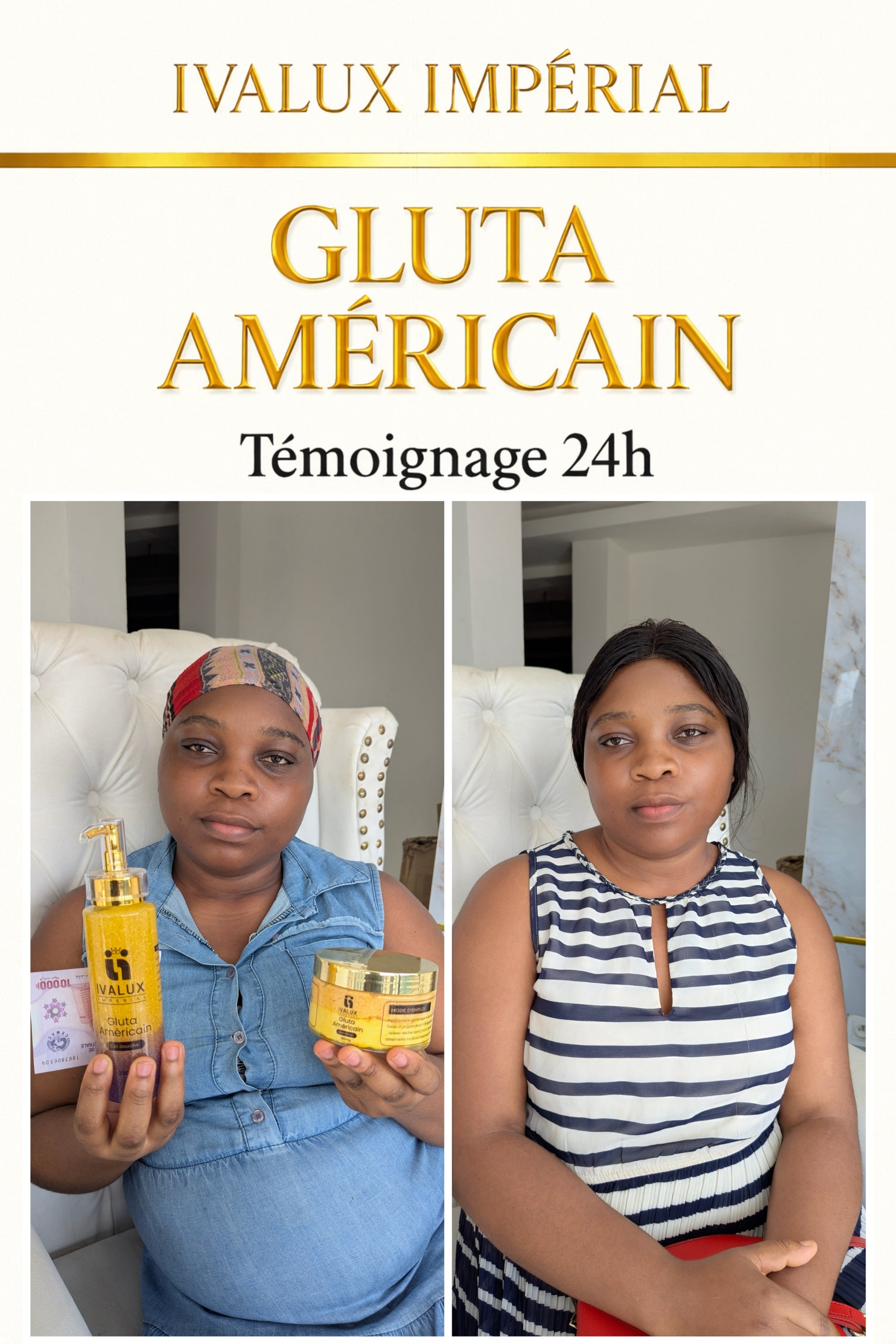 Gluta Américain – Gamme Ultra Éclaircissante | Ivalux Impérial Petit format