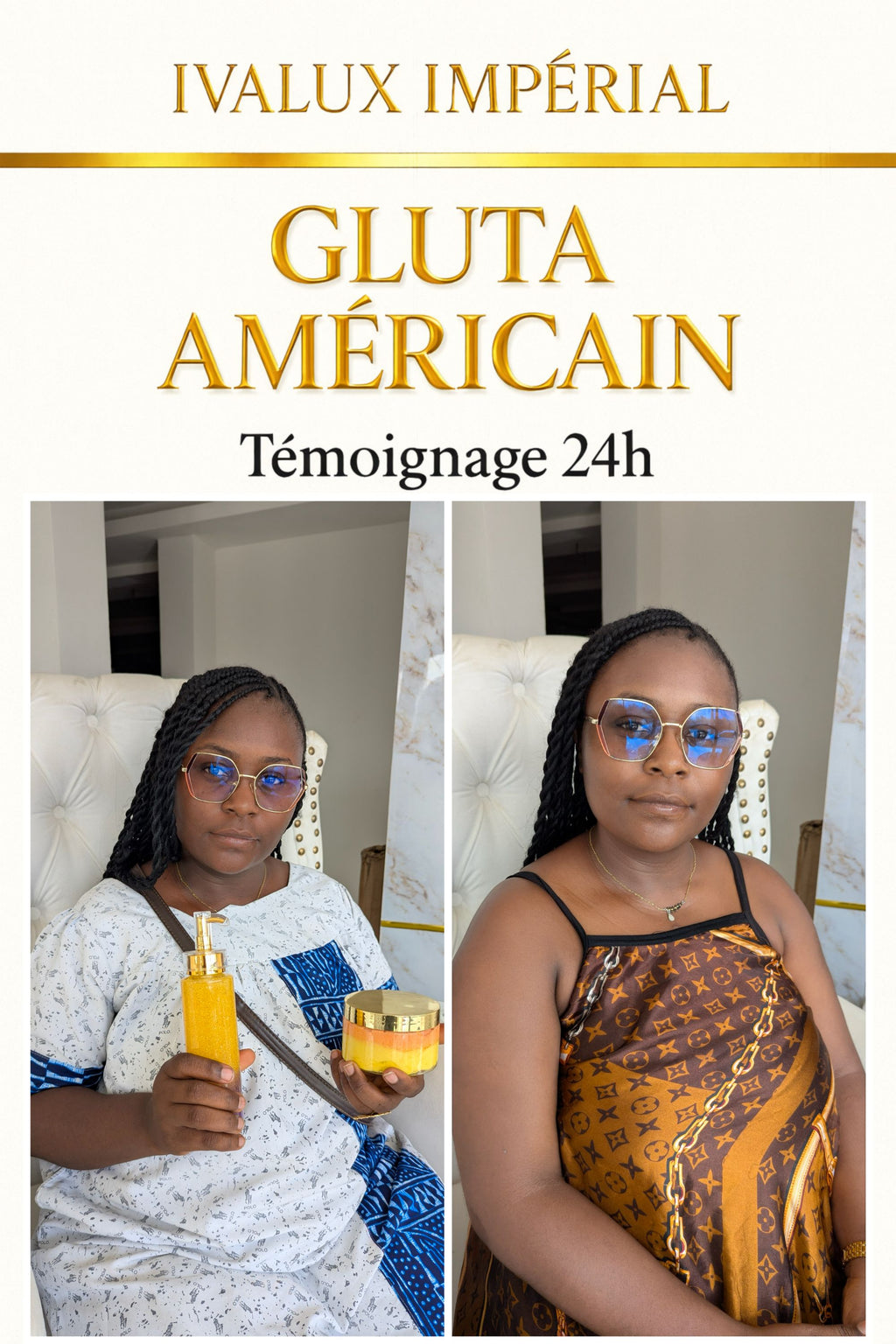 Gluta Américain – Gamme Ultra Éclaircissante | Ivalux Impérial Petit format