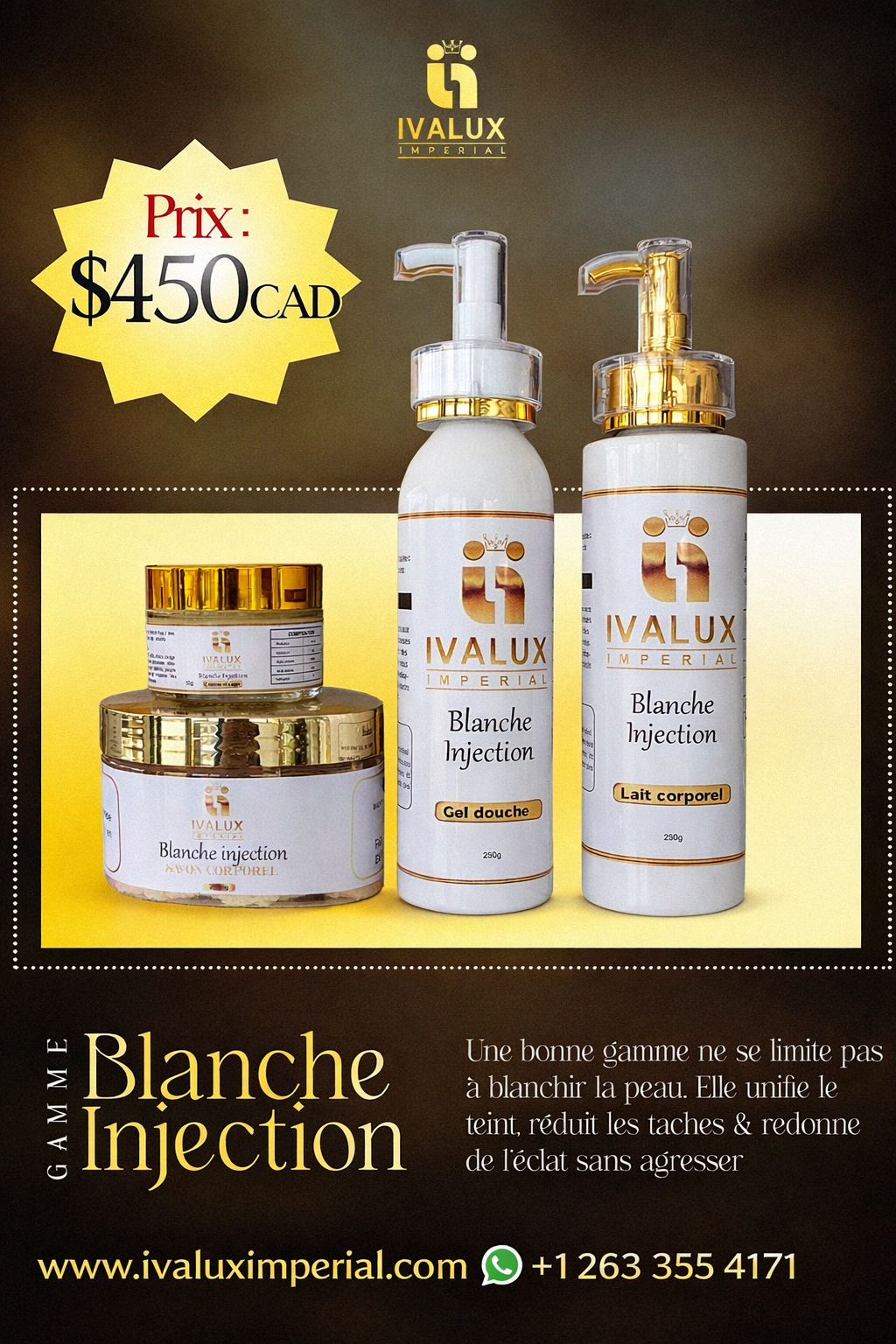 Gamme Blanche Injection – Ultra Blanchissante | Ivalux Impérial
