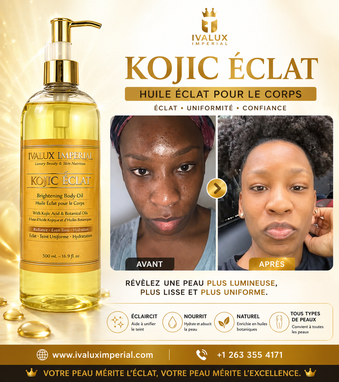 KOJIC ÉCLAT – Huile Éclat pour le Corps