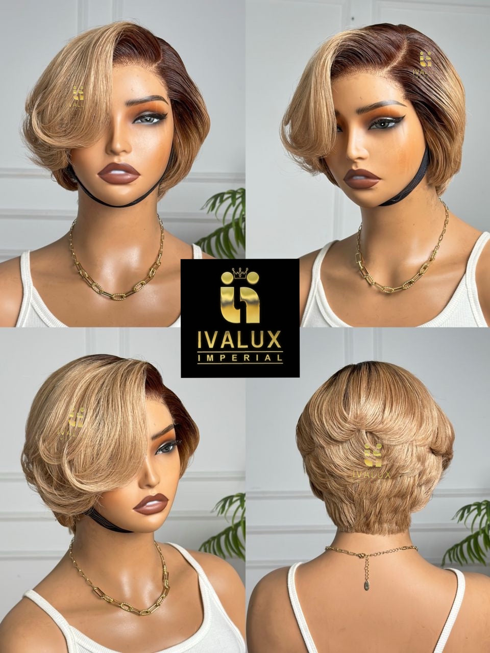 Perruque Hazel Bob – Blond Luxe Signature