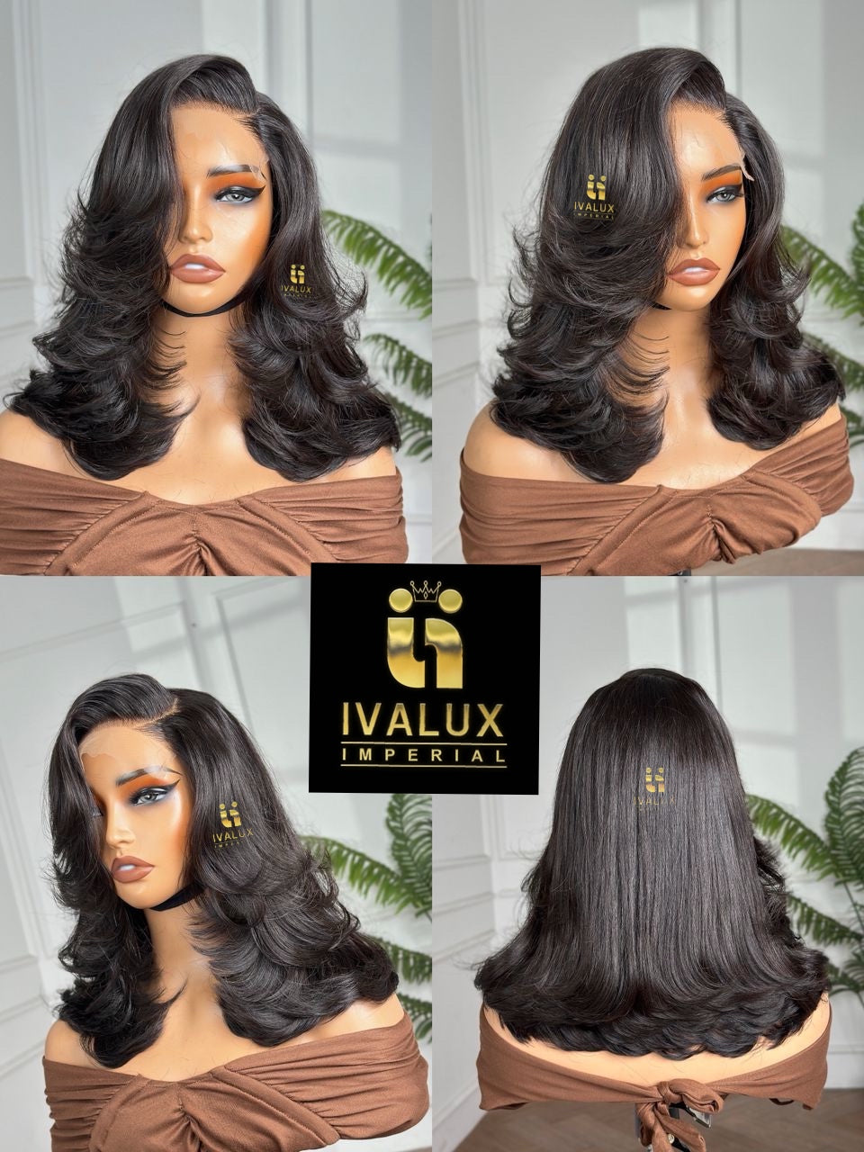 Perruque Luxury Black  – Layered Luxury Black