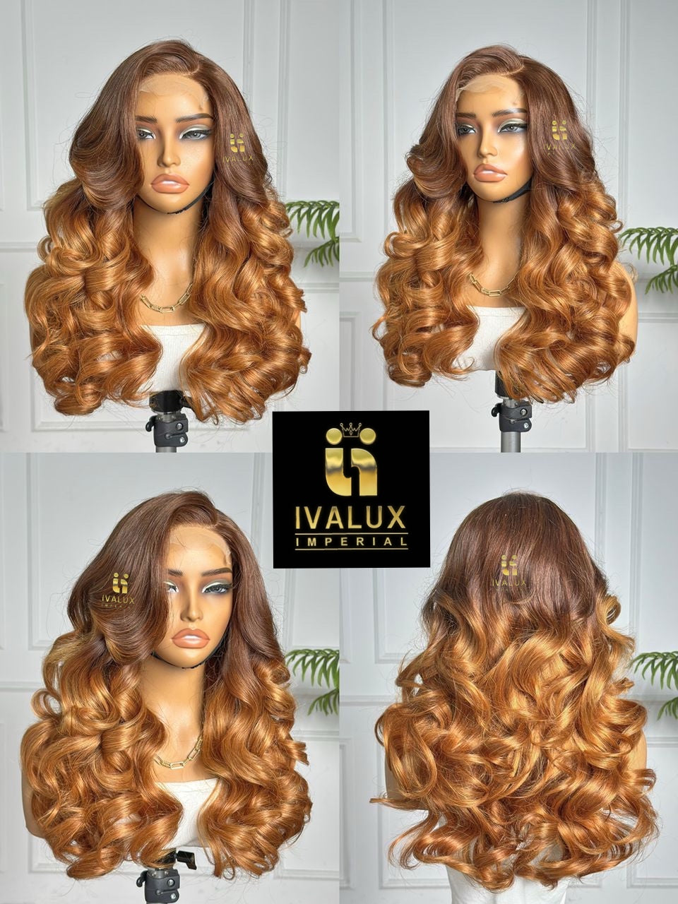 Perruque Or Royal - Gold Glow Luxury