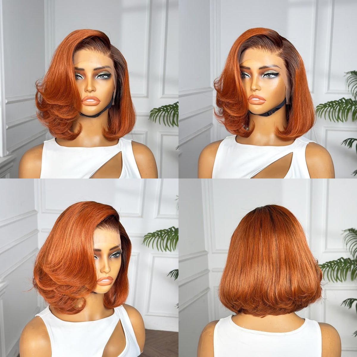 👑 IMPERIAL COPPER ÉLÉGANCE – Perruque Bob Cuivré | IVALUX IMPERIAL HAIR