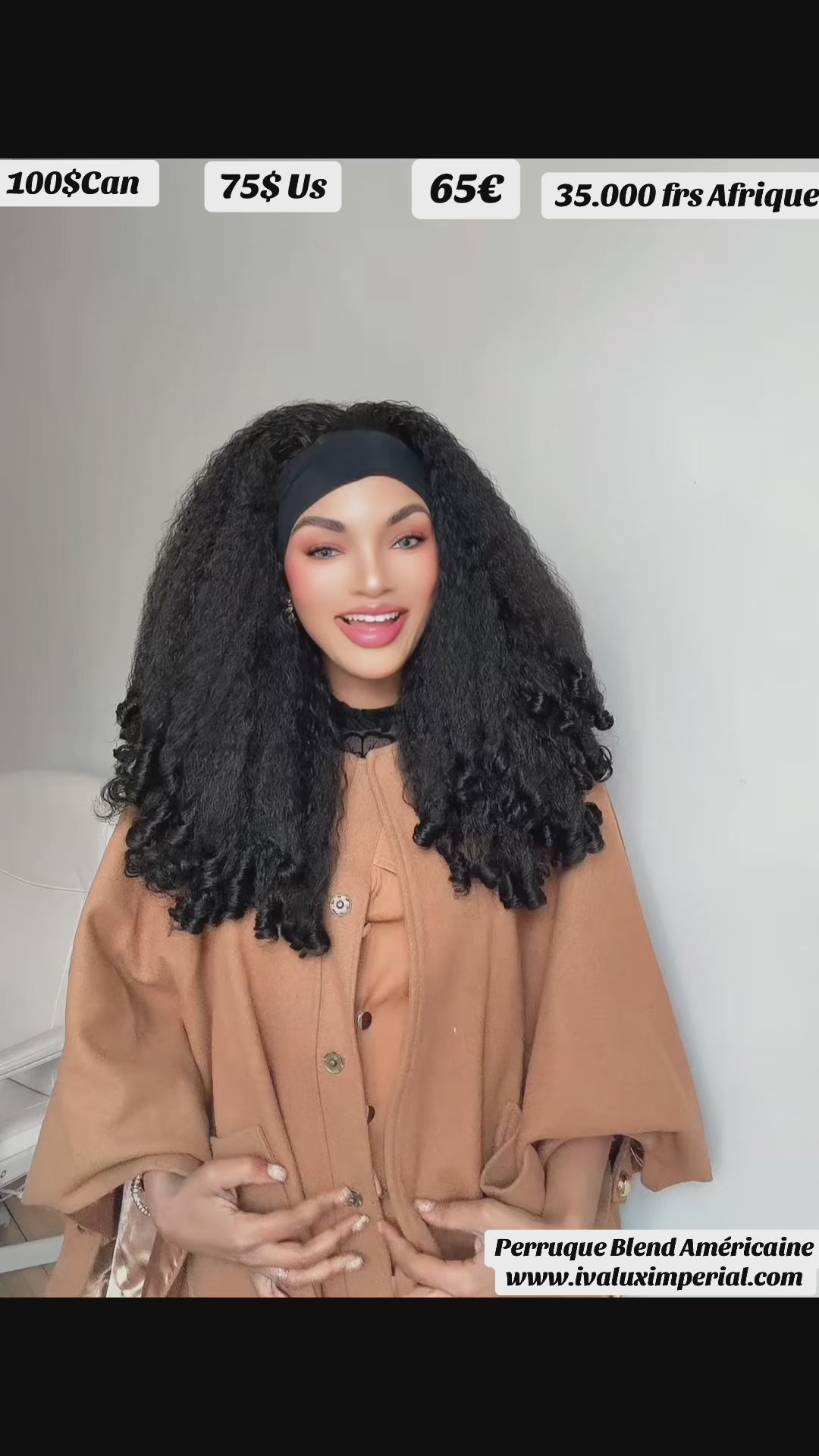 American Blend Yaki – Synthetic Premium Wig