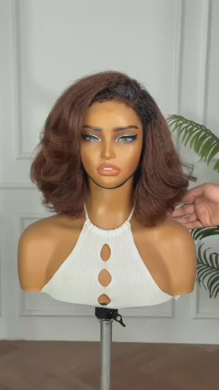 Perruque Silk Caramel – Volume Chocolat Luxueux