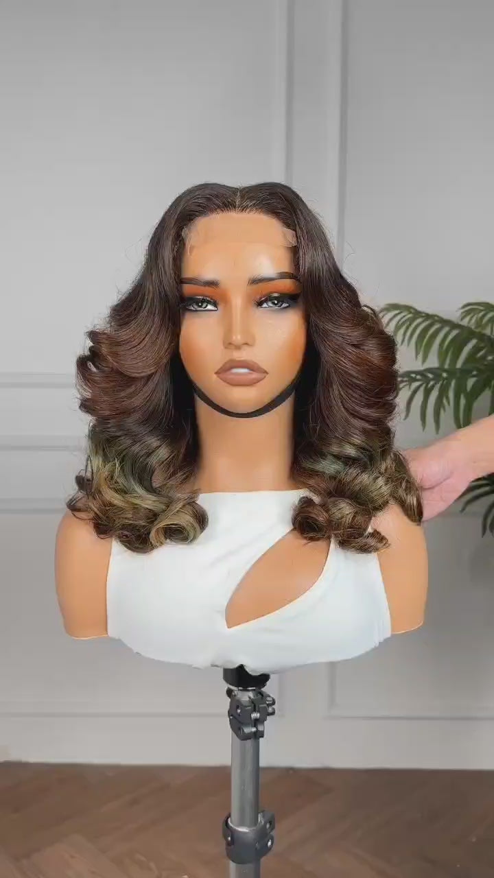 Perruque Ivalux Imperial – Olive Brown Waves