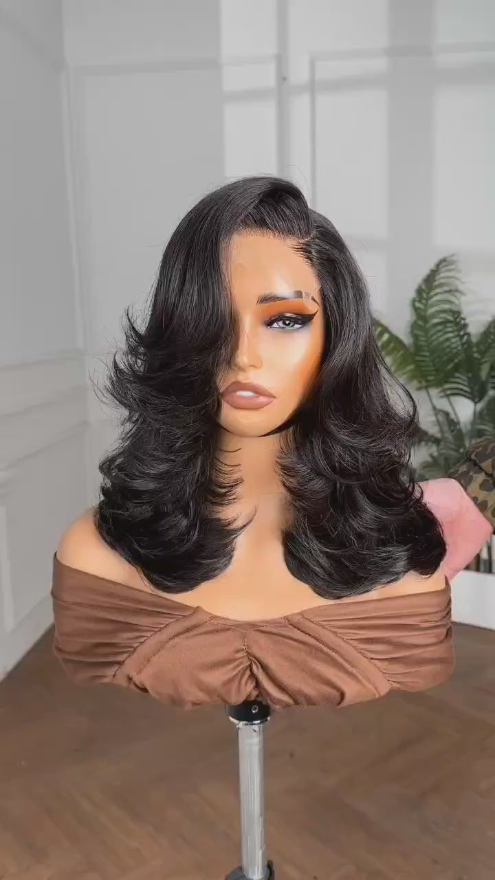 Perruque Luxury Black  – Layered Luxury Black